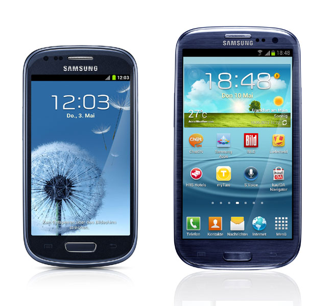Samsung S3 Mini im Vergleich mit S3