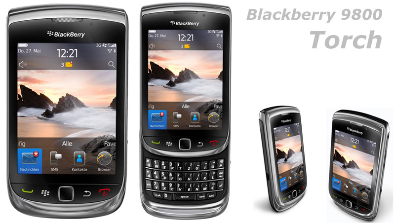 Blackberry Torch 9800 schwarz - black