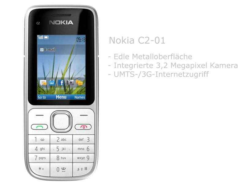 Nokia C2-01 silver