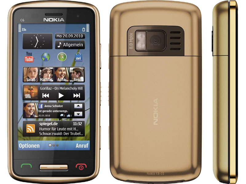 Nokia C6-01 gold