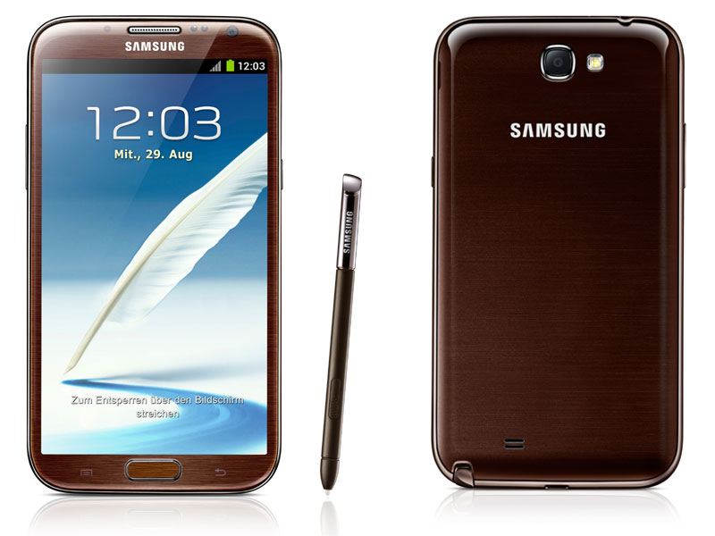 Samsung Galaxy Note 2 brown