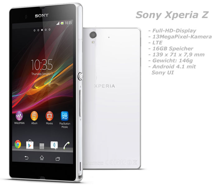 Sony Xperia Z white