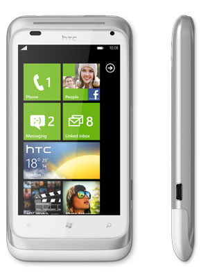 HTC Radar silver white