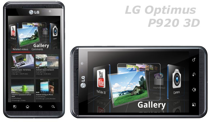 LG P920 Optimus 3D black