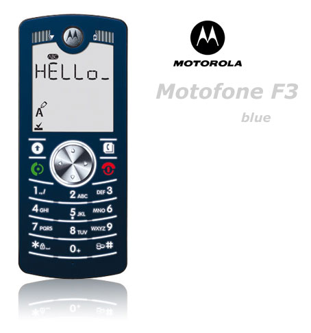 Motorola MOTOFONE F3 blue