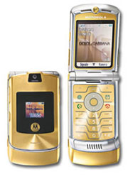 Motorola RAZR  V3i DOLCE & GABBANA gold