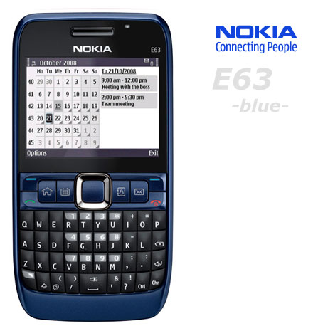 Nokia E63 blue