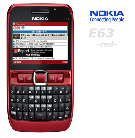 Nokia E63 red