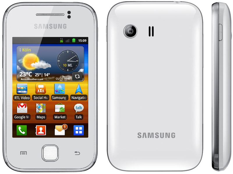 Samsung Galaxy Y pure-white