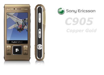 Sony Ericsson C905 copper gold