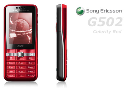 Sony Ericsson G502 celerity red