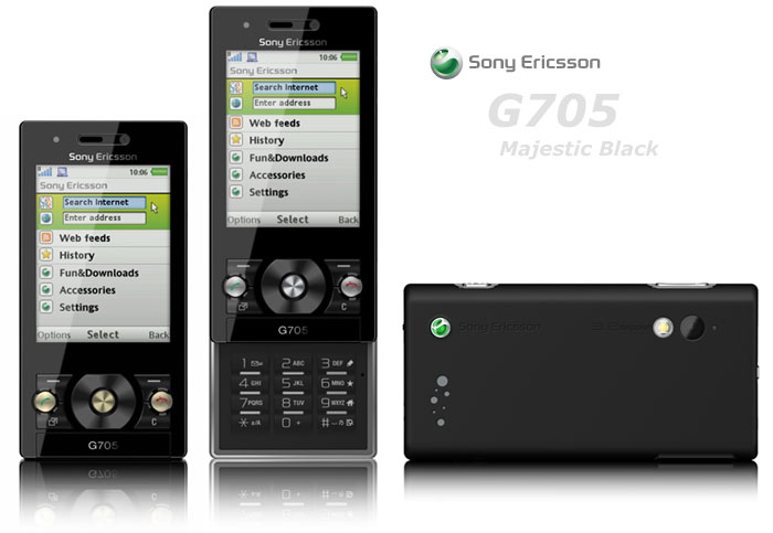 Sony Ericsson G705 schwarz - majestic black
