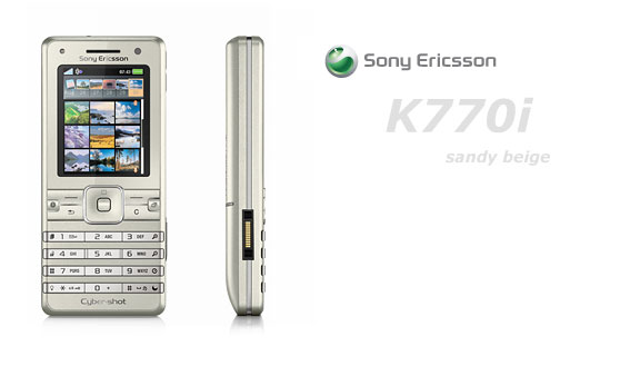 Sony Ericsson K770i sandy beige