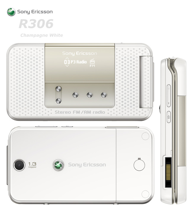Sony Ericsson R306 champagne white