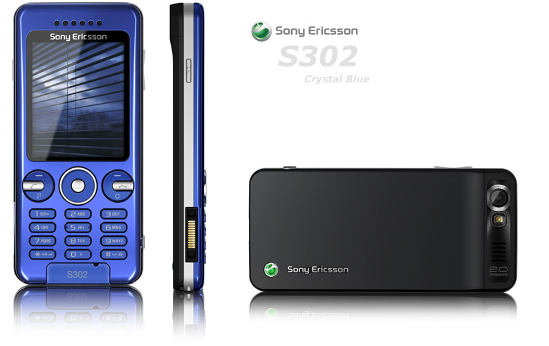Sony Ericsson S302i blau - crystal blue