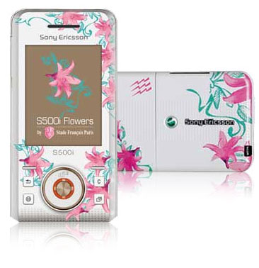 Sony Ericsson S500i weiß - white flower