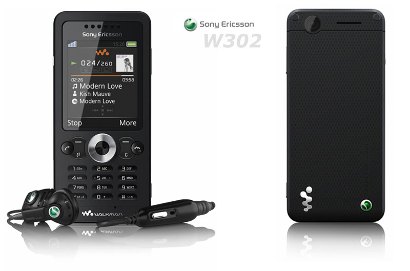 Sony Ericsson W302 schwarz - midnight black