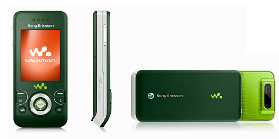 Sony Ericsson W580i jungle-green