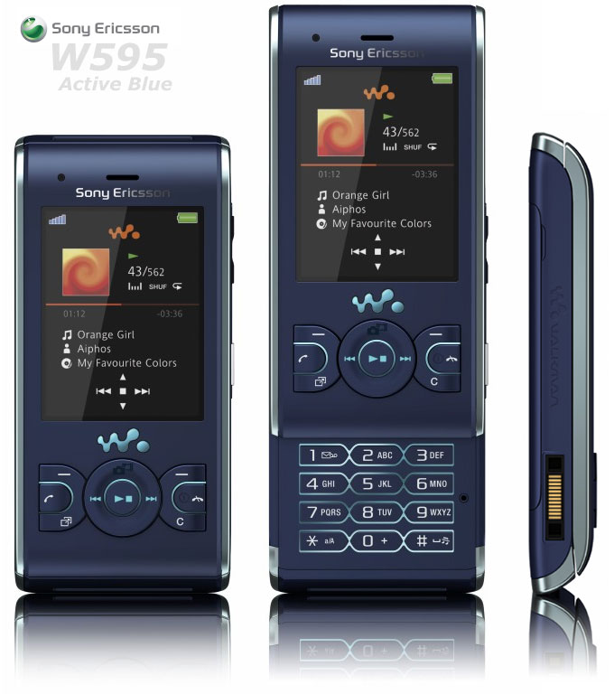 Sony Ericsson W595 Active blue